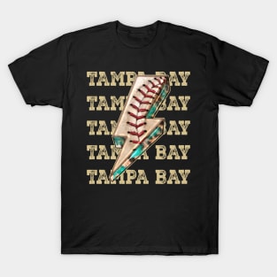 Aesthetic Design Tampa Bay Gifts Vintage Styles Baseball T-Shirt